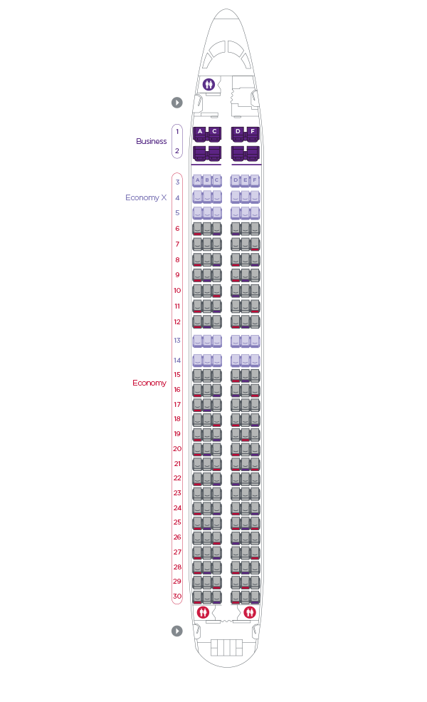Boeing 727 Seating Chart